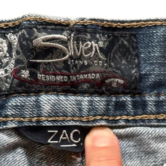 Mens Silver Zac Jeans - W34 L32 - 100% Cotton - see pics and description - Picture 9 of 16